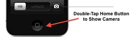 Use the camera from lock screen in iOS 5
