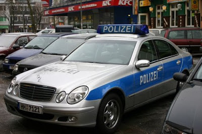 Police car from Hamburg, Germany
