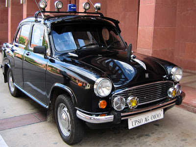 Police car in India.